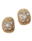 Pave Crystal Gumdrop Earrings