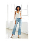 Statler Plaid Patch Jean