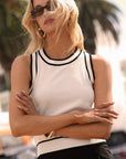 Belina Contrast Knit Tank