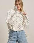 Alessia Polka-Dot Pullover Jacket