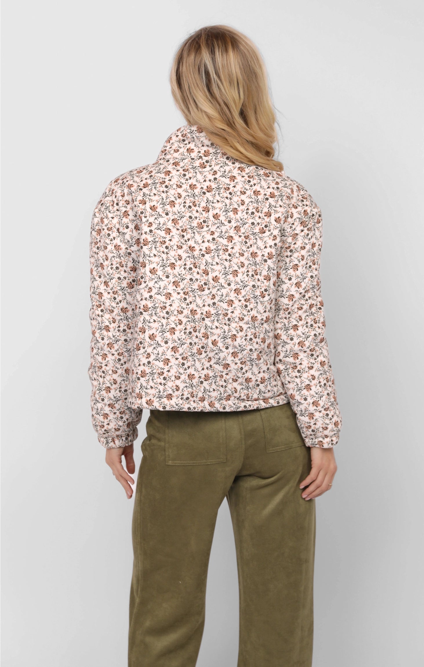 Just Looking Floral Cord Jacket