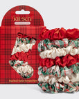 Holiday Ruched Satin Scrunchies 7pc Set