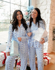 Blue Christmas Pajama Set