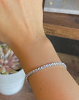 Silver Shimmer Tennis Bracelet