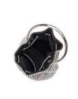 Kasee Small Crystal Top Handle Bag in Silver