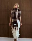 The Reykjavik Scarf Brown Check