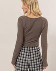 Kara Fuzzy Knit Top