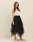 Solei Tiered Ruffle Tulle Skirt