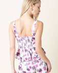 Fatima Floral Peplum Top