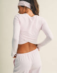 Long Sleeve Crossover Top