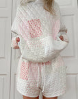 Quilted Pastel Hoodie