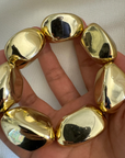 Barbara-Nugget Bead Metal 14K Gold, Stretch