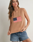 Finias Flag Print Sweater