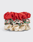 Holiday Scrunchies 3pc Set - Multi-color