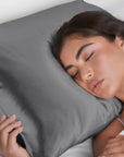 Satin Pillowcase - Charcoal