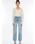 Candace Cross Front Straight Leg Jean