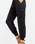 Weston Satin Cargo Joggers