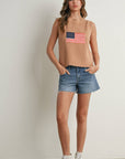 Finias Flag Print Sweater