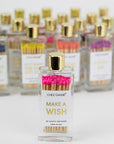 Make A Wish - Birthday Glass Bottle Safety Matches - Bright Pink