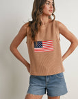 Finias Flag Print Sweater