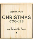 Christmas Cookies Wood Box