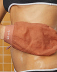 Exfoliating Gloves 2pc Set - Black & Terracotta