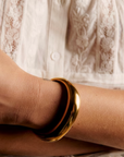 Editorial Hinge Bracelets 14K Gold PVD- Recycled