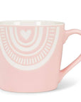 Boho Arch with Heart Mug-Pink