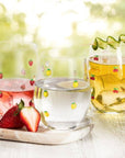 Stemless Wine Glass with Strawberries - sanitystyle