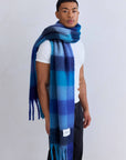 The Reykjavik Scarf Blue Check