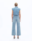 Floral Embroidery Flare Jean