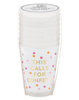 Gold Foil Frost Cup - Confetti