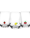 Strawberry Icon Stemless Wine Glass-