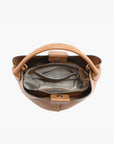 M2528 Farrah Bucket Bag w/ Top Handle & Inner Bag