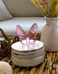 Le Mariposa Exclusive Crystal Butterfly Home Decor in Pink