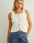 Vanna Knit Vest Top