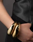Editorial Hinge Bracelets 14K Gold PVD- Recycled