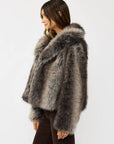 Charlie Ombre Faux Fur Jacket