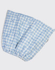 Satin Lined Flexi Shower Cap - Gingham Blue
