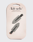 Metal Rhinestone Creaseless Clips 2pc Set