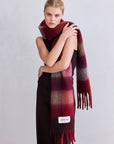 The Reykjavik Scarf Burgundy check