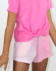 DIP-DYE waffle short