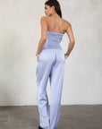 Julyana Stretch Satin Pants Set