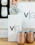 Wine Gift Sets with Glass Lined Wine Glasses
