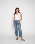 Harlow Barrel Jean High Rise Vintage Denim Indigo