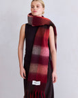 The Reykjavik Scarf Burgundy check