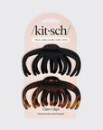 Recycled Plastic Octopus Claw Clips 2pc - Black & Tort
