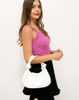 EH2259 Koi Baguette Shoulder Bag w/ Knotted Handles