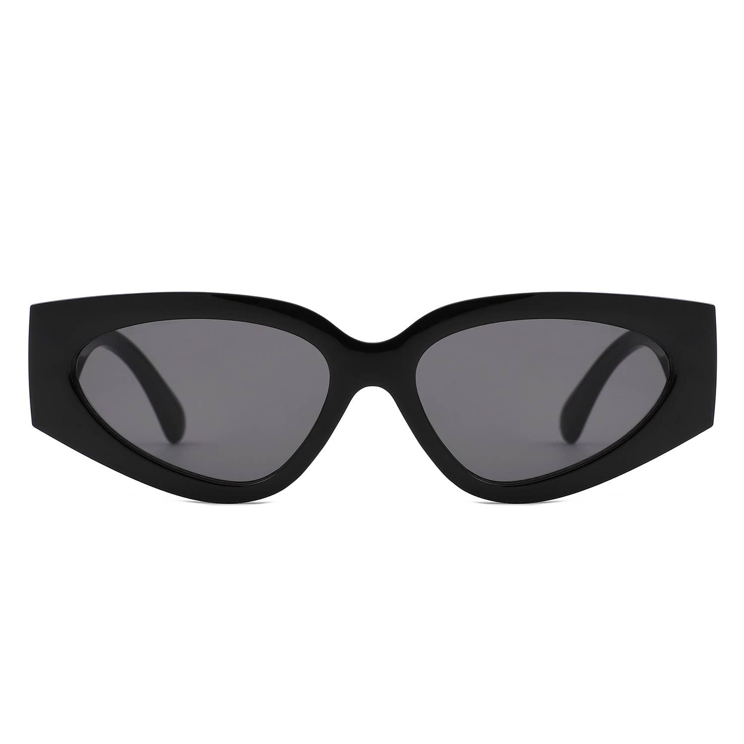 Retro Chic Narrow Bold 90s Women Cat Eye Sunglasses
