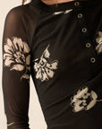 Fiona Floral Mesh Top